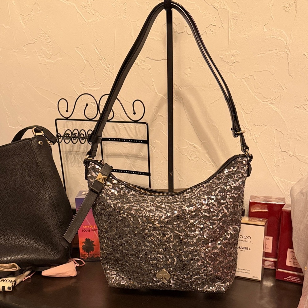 Kate spade Sequin Shoulder Bag - Silver